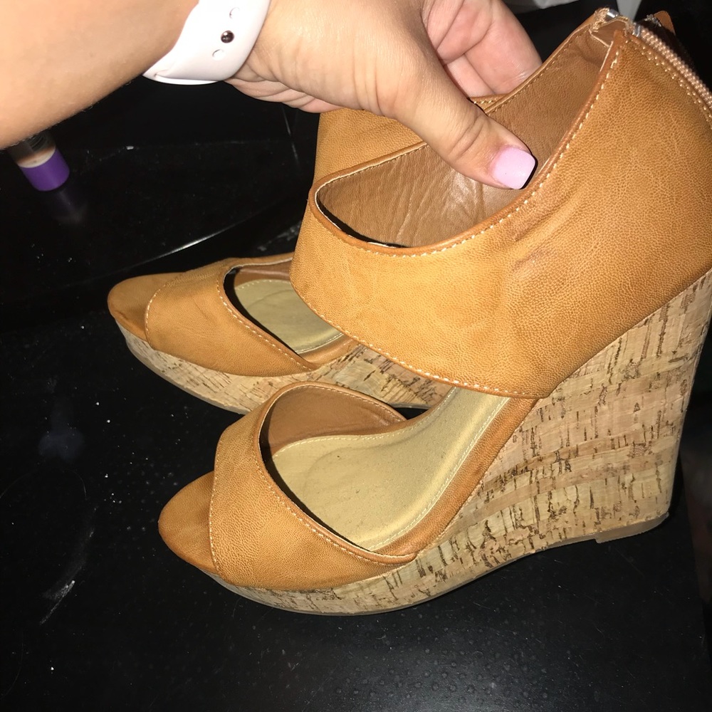 Tan wedges
